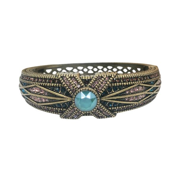 Heidi Daus “Tapered X” Hinged Crystal Bangle Bracelet – Large – NIB - Picture 11 of 17